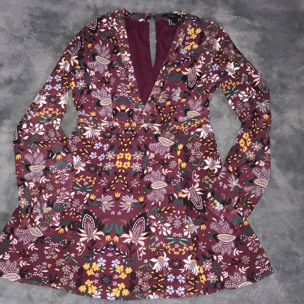 Floral Purple mini dress